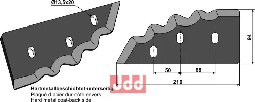 Formikser kniv - hardmetall belagt - JDD Utstyr