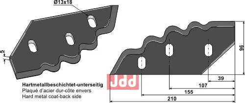 Formikser kniv, venstre - JDD Utstyr