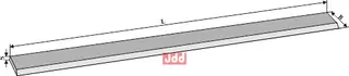 Sidekniv for ensilage 1000mm Passer til mange fabrikater