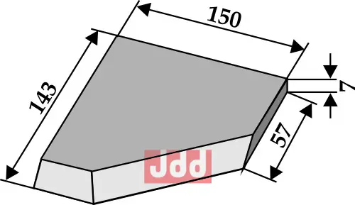 Hjørnekniv venstre - JDD Utstyr