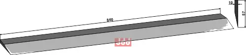 Sidekniv for ensilage 840mm - JDD Utstyr