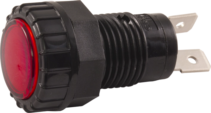 Kontrollampe 12V, LED, rød