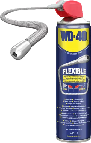 WD-40 Flexible 400ml med fleksibelt påføringsrør på 18 cm