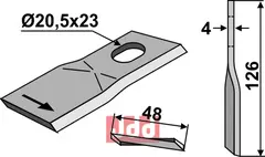 Kniv Agram/Kuhn/Kverneland/Taarup