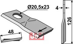 Kniv Agram/Kuhn/Kverneland/Taarup