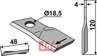 Kniv Fella/Pöttinger/Vicon/Lely