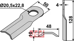 Kniv Agram/Kuhn/Kverneland/Taarup