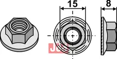 Mutter - M10x1,5 Deutz-Fahr