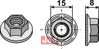 Mutter - M10x1,5 Deutz-Fahr