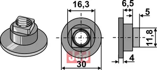 Mutter - M10x1,5 - 12.9 Fella