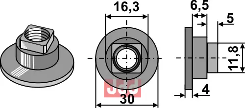 Mutter - M10x1,5 - 12.9 - JDD Utstyr