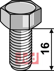 Knivbolt M12x1,75x30 - 8.8 B.C.S.