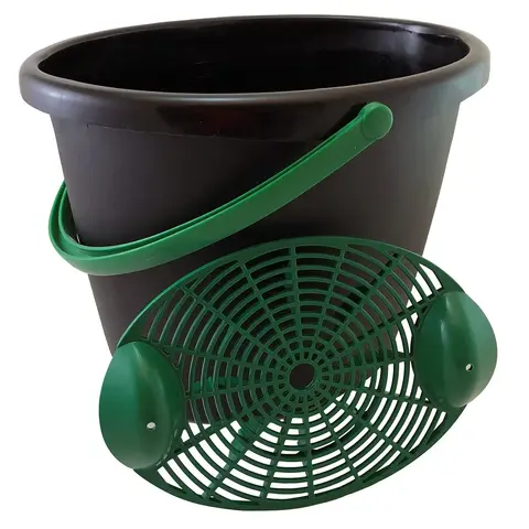Vaskeb&#248;tte Svart 12 liter - Oval m/rist Turtle Wax