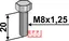 Bolt M8x20 - galvanisert