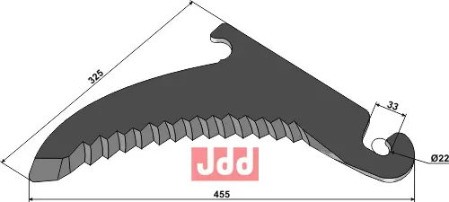 Kniv til Pickup vogn - JDD Utstyr