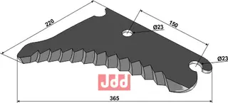 Kniv til John Deere rundballepresser John Deere