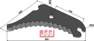 Kniv til rundballepresser John Deere