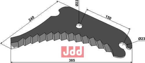 Kniv til rundballepresser - JDD Utstyr