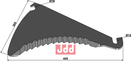 Kniv til Pickup vogn - JDD Utstyr