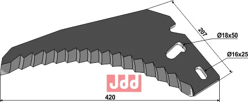 Kniv til Pickup vogn - JDD Utstyr