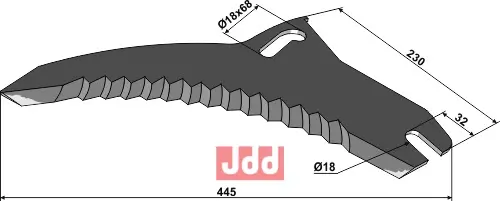 Kniv til Pickup vogn - JDD Utstyr