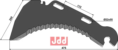 Kniv til Pickup vogn - JDD Utstyr