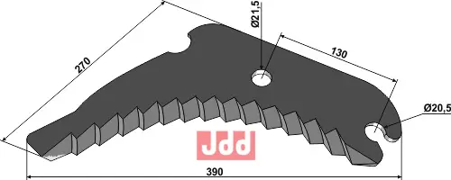 Kniv til rundballepresser - JDD Utstyr