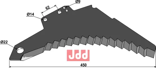 Kniv til Pickup vogn - JDD Utstyr