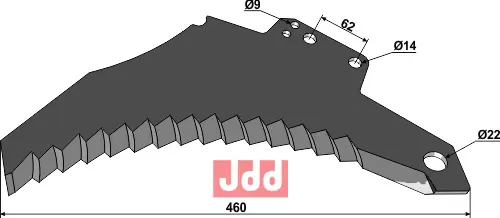 Kniv til Pickup vogn - JDD Utstyr