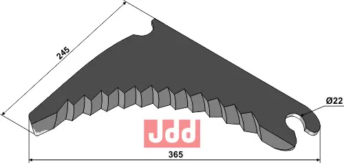 Kniv til rundballepresser - JDD Utstyr