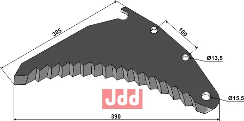 Kniv til Pickup vogn - JDD Utstyr