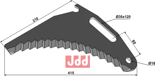 Kniv til Pickup vogn - JDD Utstyr