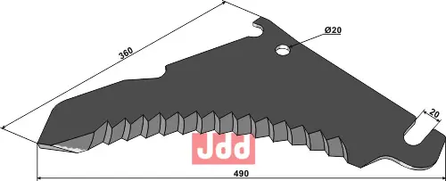 Kniv til Pickup vogn - JDD Utstyr