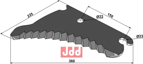 Kniv til rundballepresser - JDD Utstyr