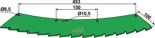 Takkede kniv - høyre/venstre - JDD Utstyr