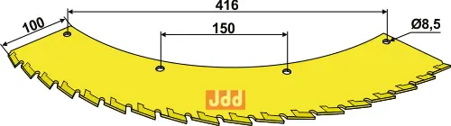 Takkede kniv - WolframCarbid - venstre - JDD Utstyr