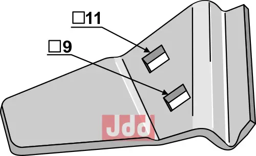 Afrenserkniv - høyre - JDD Utstyr