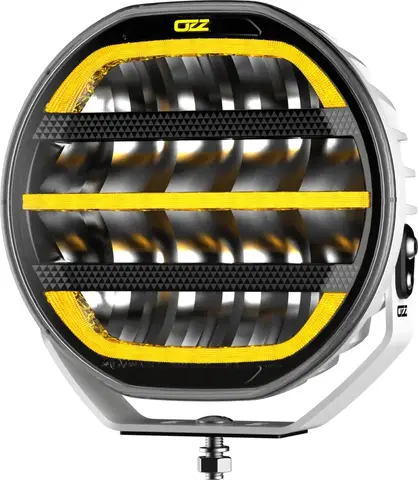OZZ XR2 P7&quot; LED fjernlys med parklys 7200  lumen hvitt hus