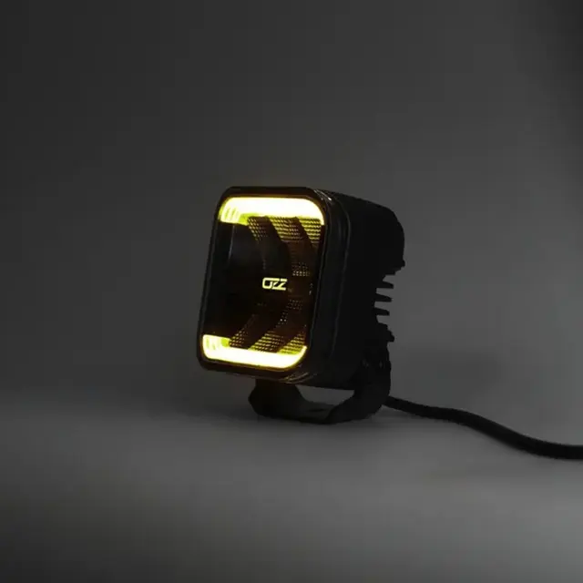 OZZ SQR 5" Arbeidslys m varsellys R65 