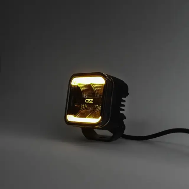 OZZ SQR 3" Arbeidslys m varsellys R65 