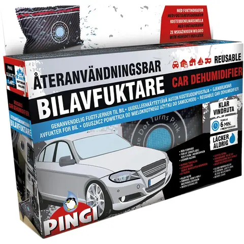 Pingi Bilavfukter Fuktabsorberer til bil og b&#229;t