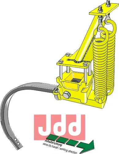 Komplet monteringsett m. fjær & C-tand - JDD Utstyr