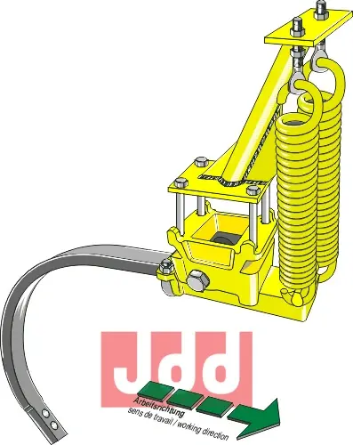 Komplet monteringsett m. fjær & C-tand - JDD Utstyr