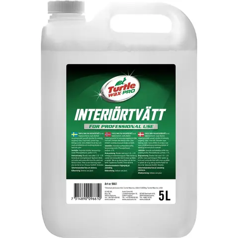 Turtle Wax Pro Interiörtvätt 5L Effektiv og skånsom innvendig rengjøring