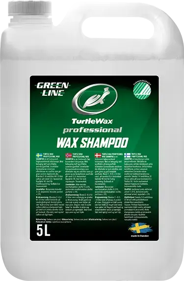 Turtle Wax Pro Greenline Waxshampo 5 L kanne, svanemerket 