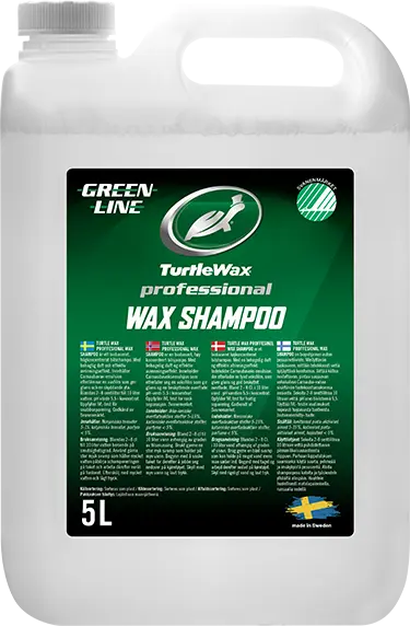 Turtle Wax Pro Greenline Waxshampo 5 L kanne, svanemerket 