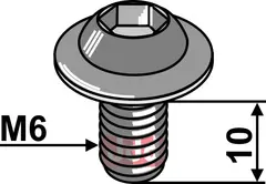 Bolt M6X10 - 10.9