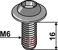 Bolt M6X16 - 10.9