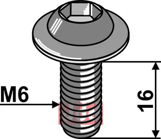 Bolt M6X16 - 10.9