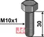 Bolt M10x1x30
